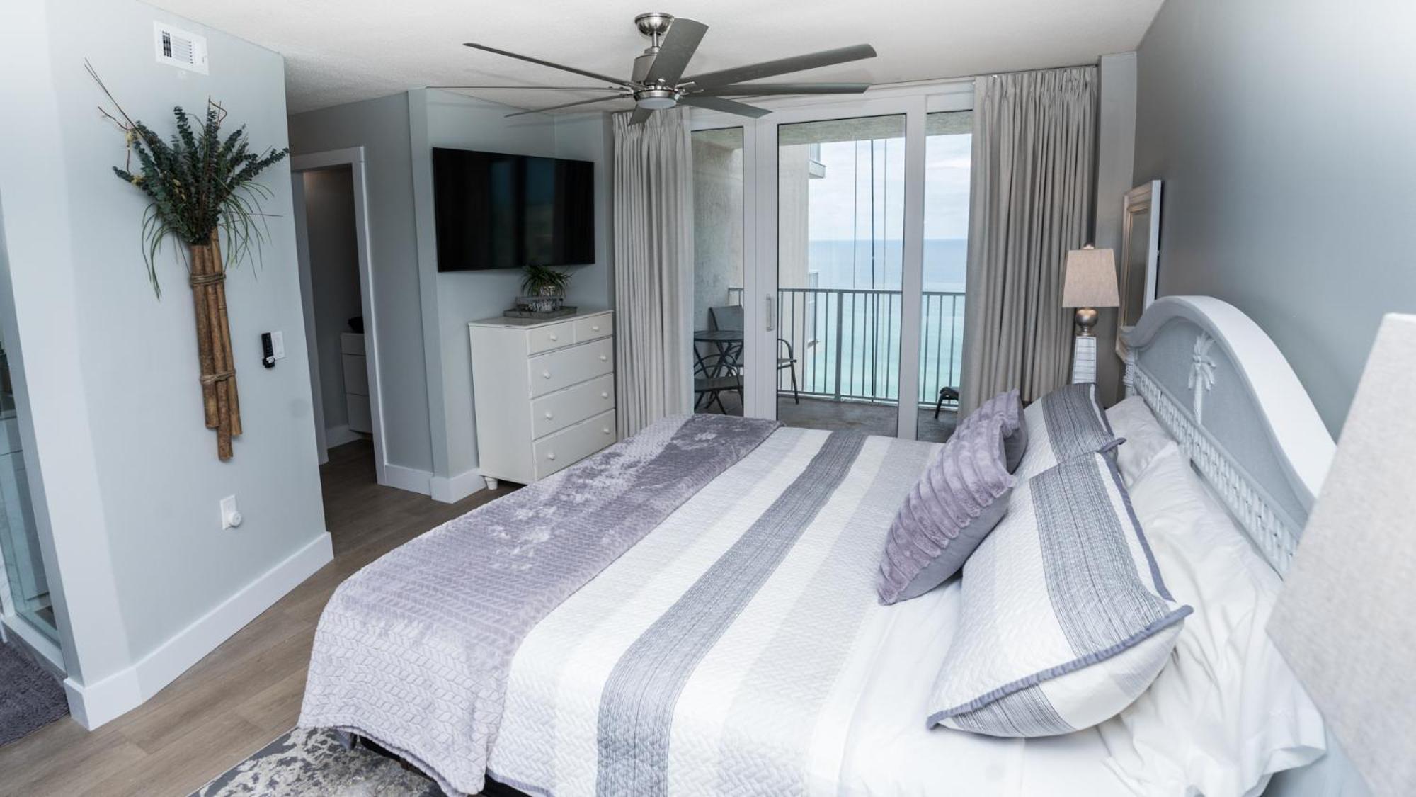 New Rental - 3Br 3Ba Corner Beachfront - 2024 Remodel - 3 Pools, Tiki Hut, Gym, Tennis Panama City Beach Dış mekan fotoğraf